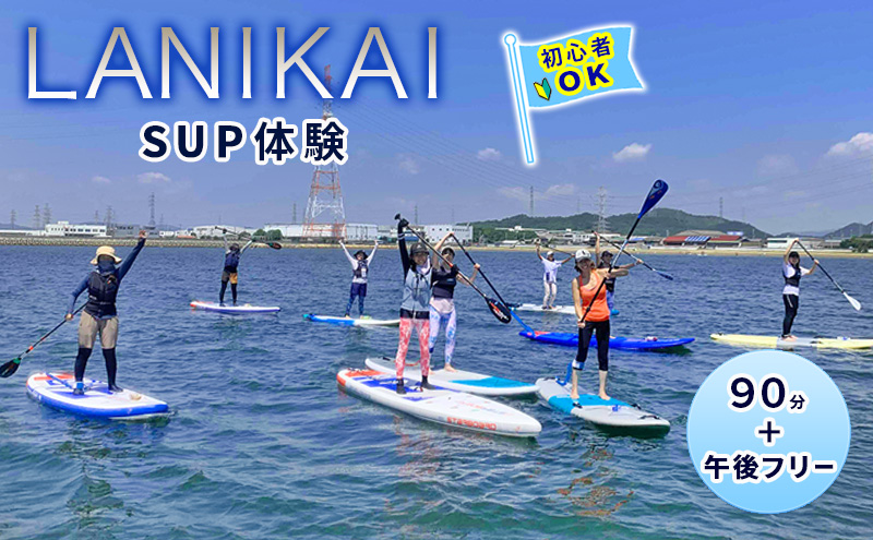 【兵庫 姫路 白浜海水浴場】SUP体験 1日コース（90分レッスン＋午後フリー）初心者OK サップ体験 マリンスポーツ 体験チケット LANIKAI