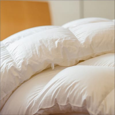 ポーランド産コウダ種ホワイトグース ダウン93% 冬用羽毛ふとん キングサイズ【1457465】