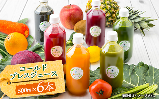 コールドプレスジュース1デイクレンズラージサイズ(500ml×6本)冷蔵品【配送不可地域：離島】【1511548】