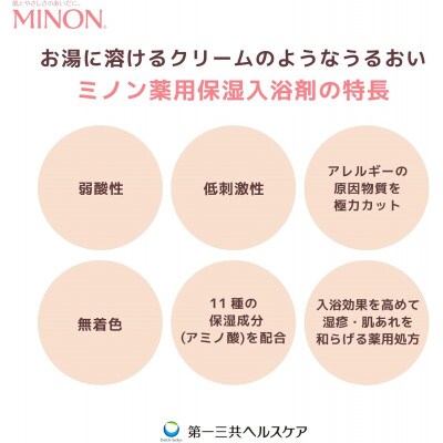 ミノン薬用保湿入浴剤詰替用3個セット【1627721】