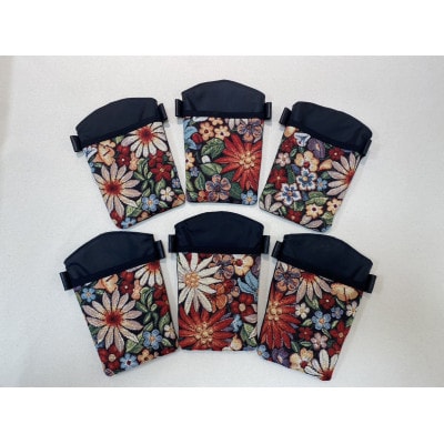 ゴブラン織りの外ポケット付き、とにかくかる〜い携帯ポシェット【配送不可地域：沖縄県】【1453605】