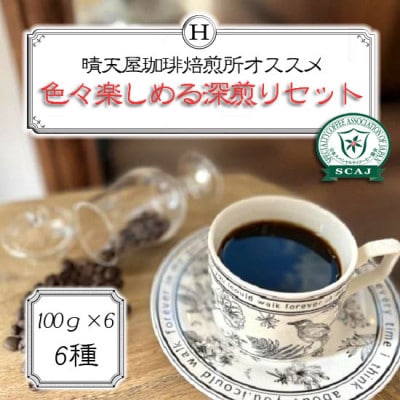色々楽しめる深煎りセット　100g×6【1672085】