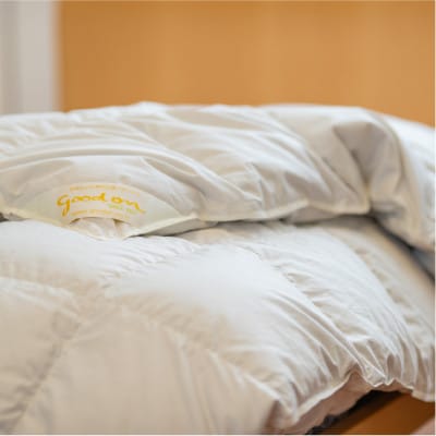 逸品 アイスランド産アイダーダック ダウン98% 春秋用合掛け羽毛ふとん ダブルサイズ【1457433】