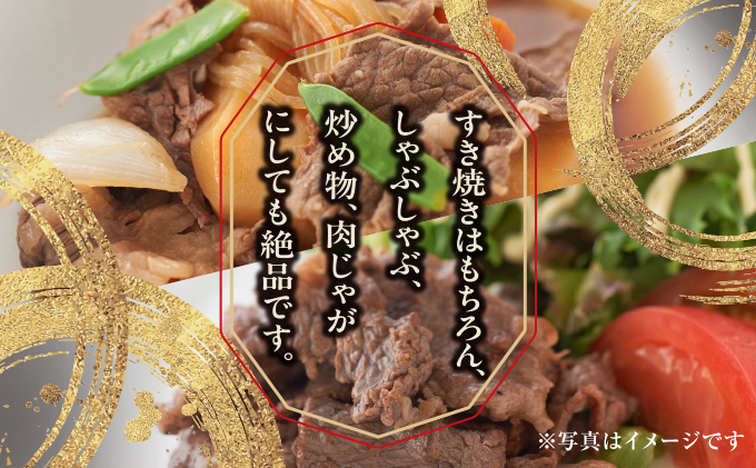  神戸牛 すき焼き用（サーロインスライス）500g【あしや竹園】[ 肉 すき焼き しゃぶしゃぶ ギフト 贈答用 ]