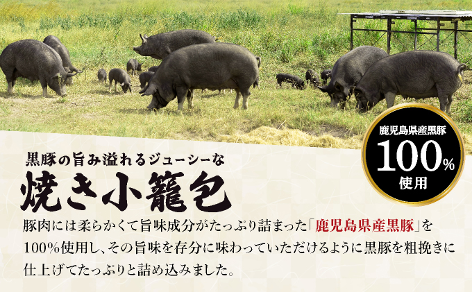 芦屋伊東屋 黒豚のジューシー焼き小籠包4袋セット｜小籠包 中華 点心 惣菜 簡単 おうち おかず おつまみ 豚肉 薄皮 ジューシー 肉汁 冷凍 イトー屋 お取り寄せ ギフト お中元 お歳暮