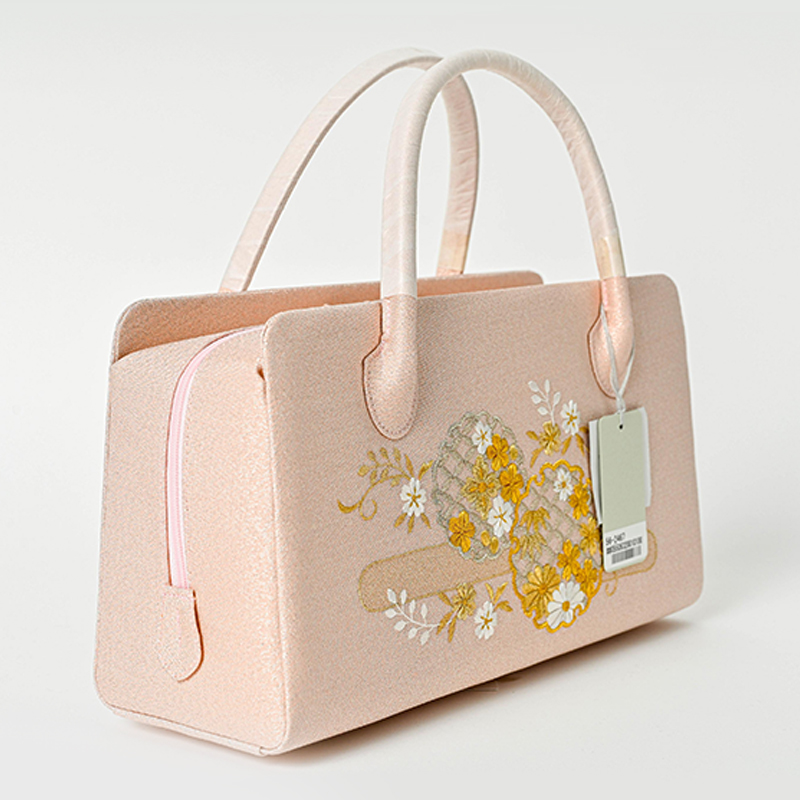 和装バッグ ピンクに金銀の刺繍 利休バッグ|JALふるさと納税|JALの 