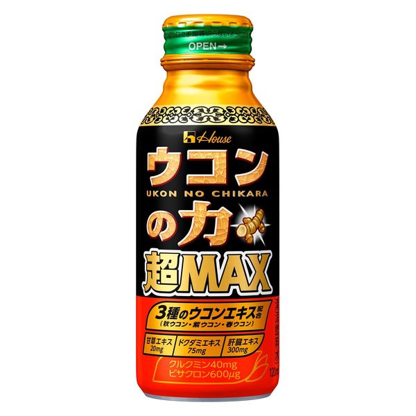 ハウスウェルネスフーズ ウコンの力 超MAX 120ml ボトル缶 1セット（ 6本 ）　飲料 ドリンク ウコンの力 ウコン ウコンエキスドリンク 飲み会 お酒 二日酔い 兵庫県 伊丹市