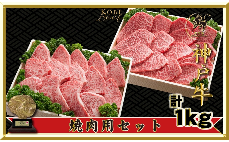 神戸ビーフ ITYS5 焼肉用 セット 1kg ( 肩ロース・ロース 500g かた・もも 500g ) 神戸牛 焼肉 太田家 肉 焼き肉 やきにく BBQ 牛肉 肉 冷凍 神戸肉 兵庫県 伊丹市 お肉 バーベキュー