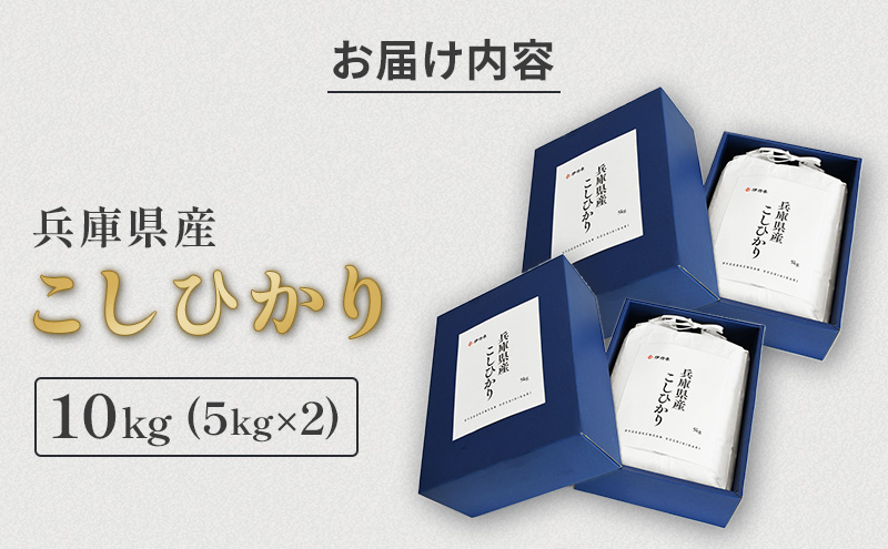 お米 令和6年産 兵庫県産コシヒカリ10kg(5kg×2) 米 お米 新米 こめ コメ 白米 兵庫県 伊丹市