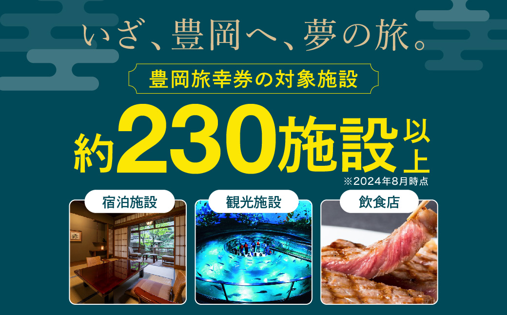 豊岡市旅行クーポン 150,000円分 3年間有効 城崎温泉 出石 竹野 神鍋 など 宿泊施設 飲食店 観光施設 230施設以上で使える旅行券 「豊岡旅幸券」 旅行 宿泊 旅 トラベルの チケット