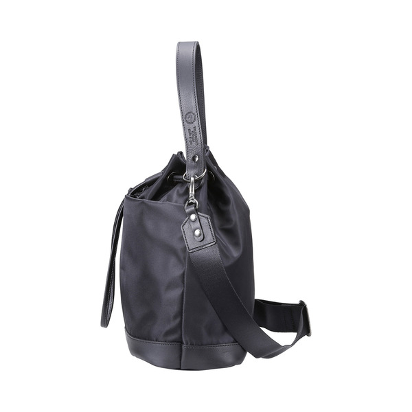 豊岡鞄 TUTUMU sacca Rich S4700RI ブラック/ 巾着型 2WAY BAG ショルダーバッグ 手提げバッグ ショルダベルト付き レディース 高級 おしゃれ バッグ かばん カバン 鞄 ブラック 黒色