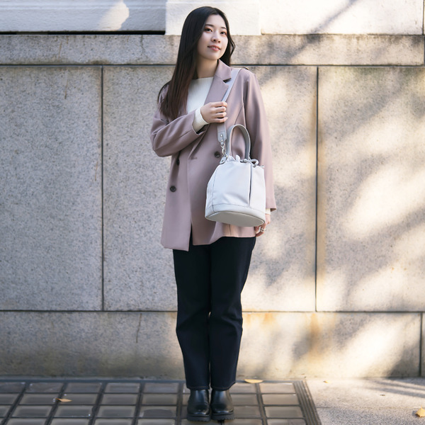 豊岡鞄 TUTUMU sacca Rich S4700RI Sグレー/ 巾着型 2WAY BAG ショルダーバッグ 手提げバッグ ショルダベルト付き レディース 高級 おしゃれ バッグ かばん カバン 鞄 グレー 灰色