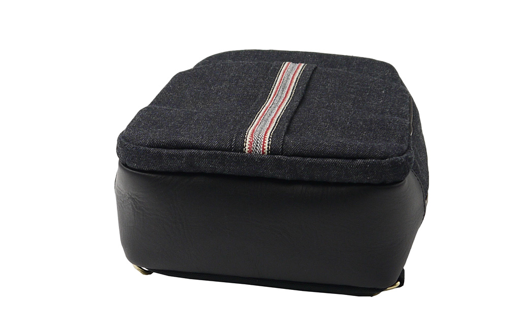 豊岡鞄 AD2502 井原デニム リュック ネイビー / デニム リュックサック A4ファイル収納対応 仕切り ポケット 自立可能 シンプル デザイン メンズ レディース バッグ カバン かばん 鞄 ALBAPIE アルバピエ 足立