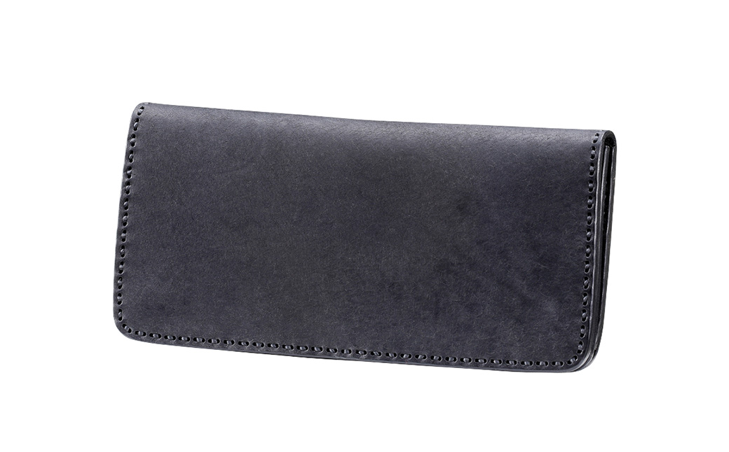 豊岡財布 haaki Leather ロングウォレット HLW305 / ネロ / 長財布 薄型 財布 サイフ ブランド 小銭入れなし 牛皮革 プエブロレザー 革 メンズ レディース ハンドメイド 手作り 木和田正昭商店