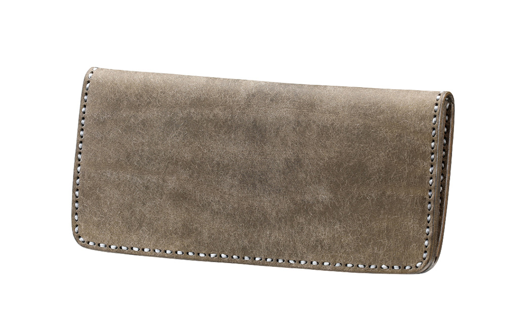 豊岡財布 haaki Leather ロングウォレット HLW305 / グリージオ / 長財布 薄型 財布 サイフ ブランド 小銭入れなし 牛皮革 プエブロレザー 革 メンズ レディース ハンドメイド 手作り 木和田正昭商店