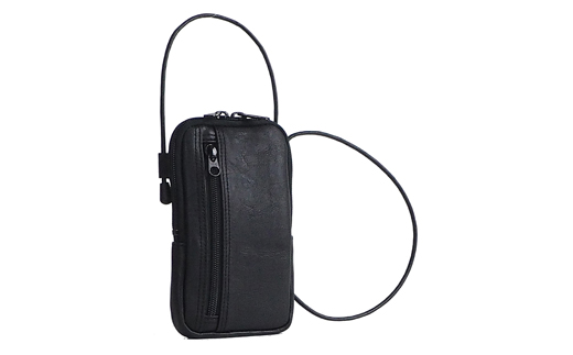 豊岡産鞄 ネックポーチ（16450-01）黒 / かばん カバン 鞄 バッグ