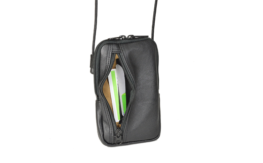 豊岡産鞄 ネックポーチ（16450-01）黒 / かばん カバン 鞄 バッグ