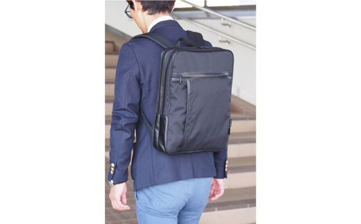 豊岡産鞄 コーデュラ止水ビジネスリュック（42572-01）黒 / かばん カバン 鞄 バッグ