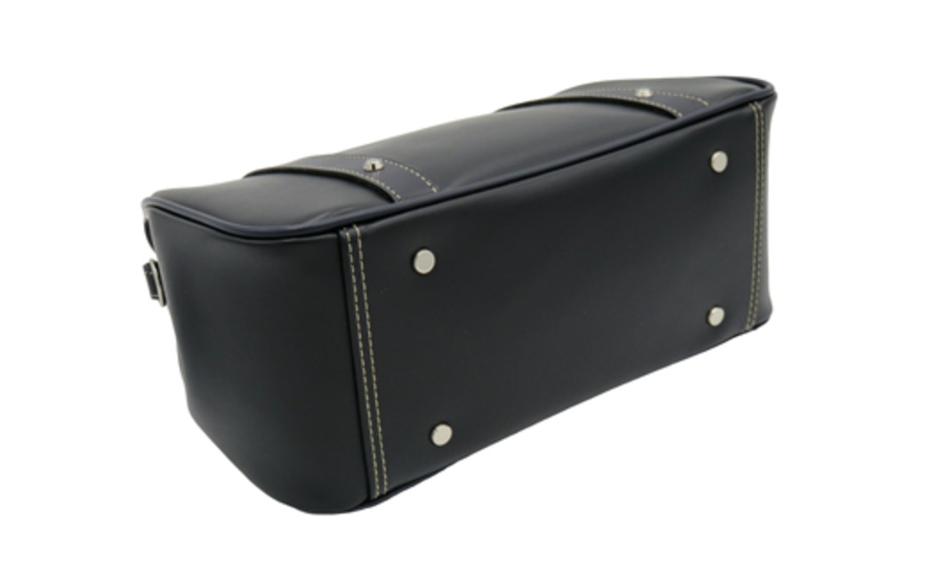 パトリックダレスバッグ (No.K3894-01) ブラック / 木和田 ダレスバッグ 収納力 本革 ショルダーベルト付き 底鋲 重厚感 高級 かばん カバン バッグ 鞄 手作り メンズ レディース 日本製