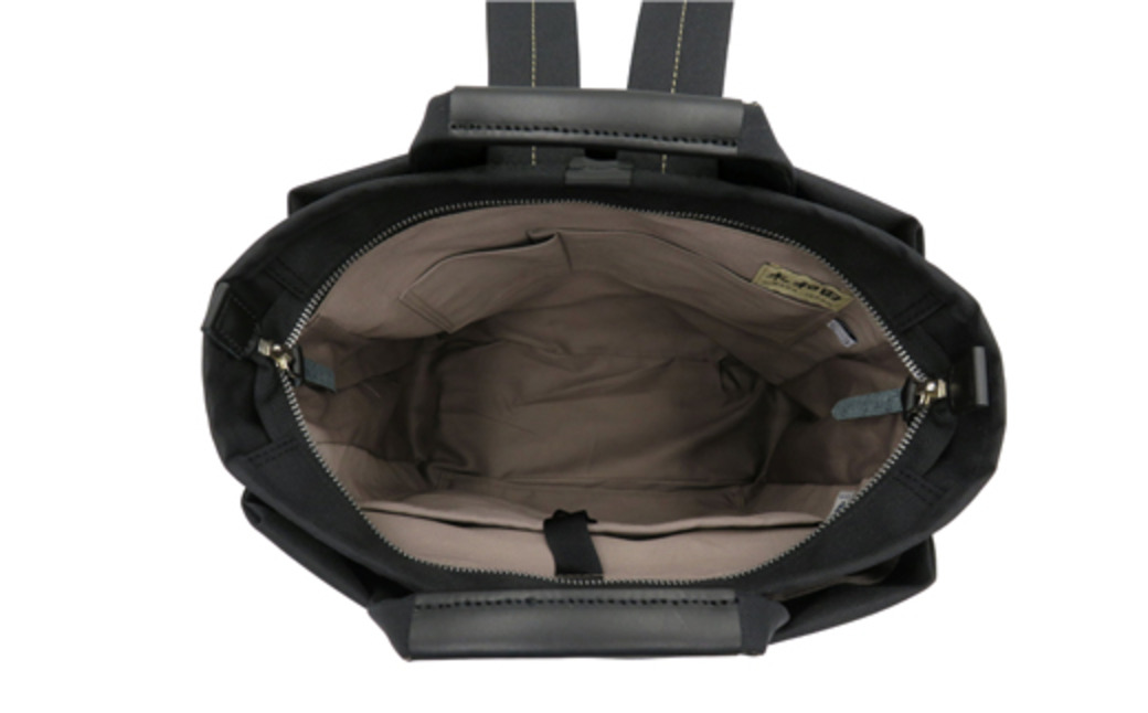 エコステップリュック (No.4006-01) ブラック / 木和田 リュック リュックサック 軽量 撥水 ポリエステル 高級 かばん カバン バッグ 鞄 手作り メンズ レディース 日本製