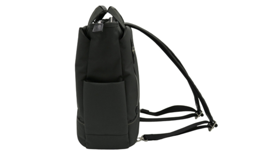 エコステップリュック (No.4006-03) チャコールグレー / 木和田 リュック リュックサック 軽量 撥水 ポリエステル 高級 かばん カバン バッグ 鞄 手作り メンズ レディース 日本製