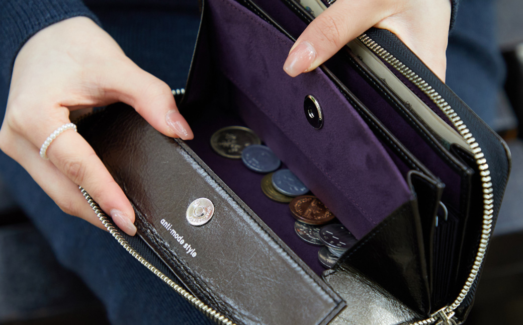 雎雁イ。雋。蟶 anti-mode style Shimmer Chic RF Wallet AW900 / 繝弱け繧ソ繝シ繝ウBK / 繝ゥ繧ヲ繝ウ繝峨ヵ繧。繧ケ繝翫シ繝ュ繝ウ繧ー繧ヲ繧ゥ繝ャ繝繝 髟キ雋。蟶 迚幃擠 繧キ繝ウ繝励Ν 雋。蟶 繧オ繧、繝 縺輔>縺オ 繧「繝ウ繝√Δ繝シ繝 繧ケ繧ソ繧、繝ォ 繧キ繝槭シ 繧キ繝繧ッ 譛ィ蜥檎伐豁」譏ュ蝠蠎