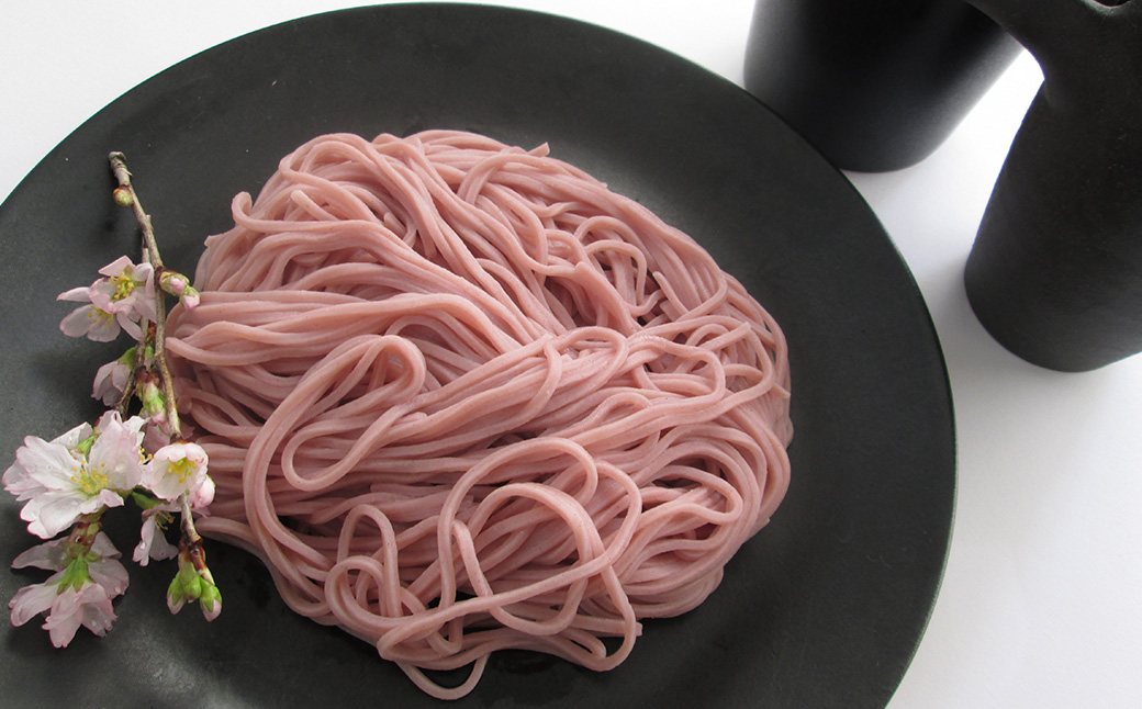 期間限定 出石そば 桜香る 桜そば 半なま つゆ付き 20人前（5セット） 田中屋食品 受賞歴多数 国内製造 蕎麦 ソバ 麺類 伝統 但馬 豊岡 【桜の爽やかな香りが口いっぱいに広がります。】 ST-067