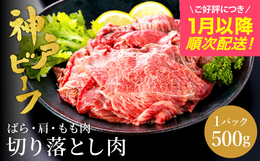 神戸牛 切り落とし 肉 500g バラ 肩 モモ / 訳あり 牛肉 切り落とし すき焼き 炒め物 牛丼 赤身 ブランド牛 黒毛和牛 霜降り 国産牛 すき焼き肉 すき焼き用肉 すき焼肉 牛肉切り落とし 神戸ビーフ TYS1 太田牧場【但馬牛太田家】【好評につき1月以降順次発送】
