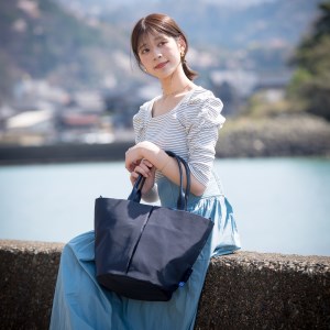 豊岡鞄　For The Blue Marche Tote M Dブルー