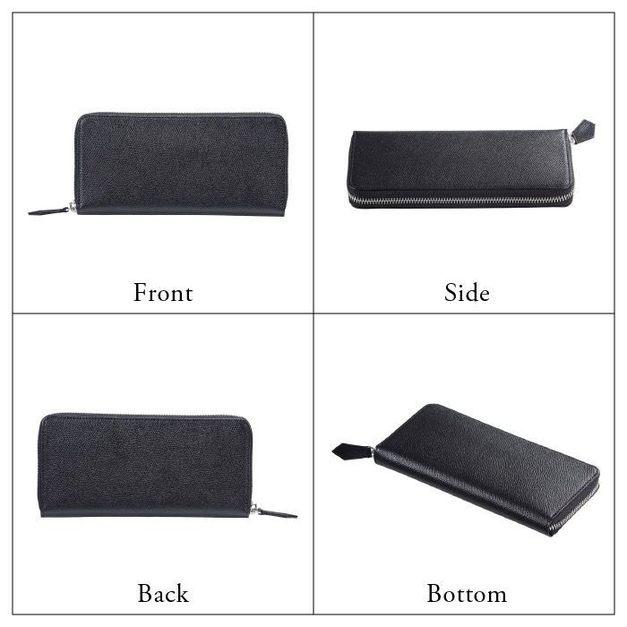 【豊岡財布】 craftsmanship　バレキRFウォレット（CW001）（ブラック）