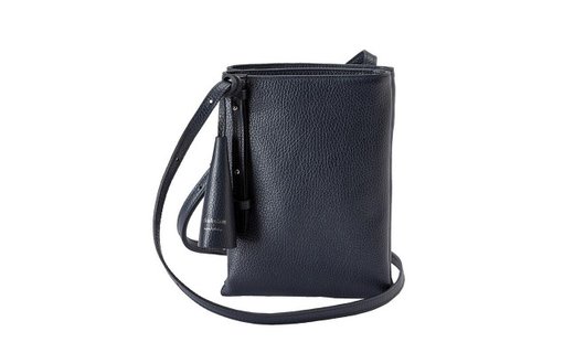 豊岡鞄 Shokolatt ショルダーポーチ 2層式 大 ネイビー