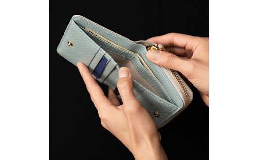 豊岡財布　TUTUMU ITA Z compact Wallet （SW201）グレー