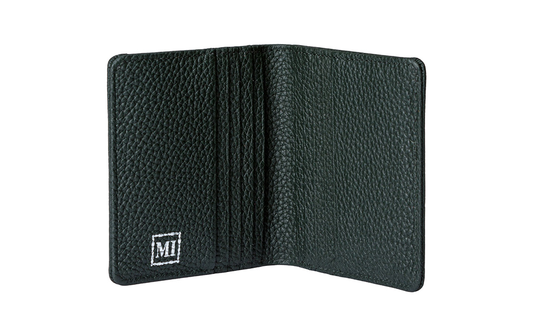 豊岡財布 2つ折りカード財布 ドイツ製本革使用 グリーン WST01 / 財布 二つ折り ウォレット メンズ レディース 革 牛革 革小物 シンプル デザイン 無地 マスミ鞄嚢