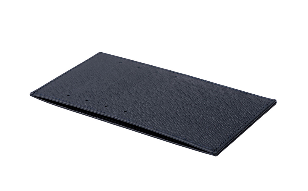 豊岡財布 ウォレットイン カードホルダー ドイツ製本革使用 ネイビー ZCD02 / カードケース  革 革小物 コンパクト 長財布に収まる  シンプル デザイン 無地 マスミ鞄嚢