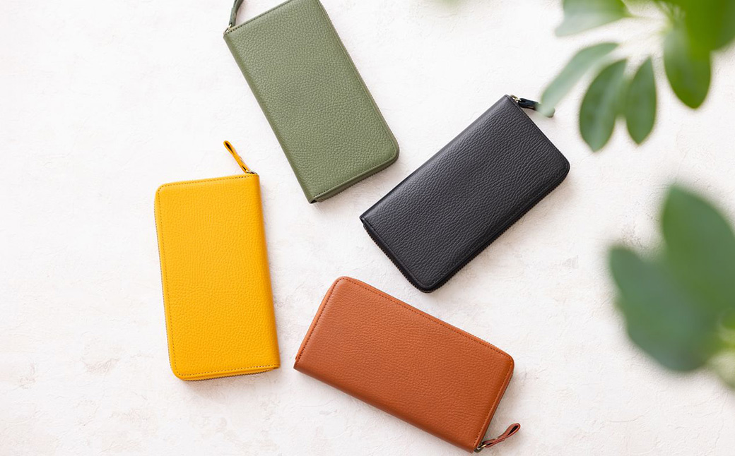 豊岡工房 牛革 ラウンド長財布（4379）キャメル / 長財布 ユニセックス 柔らかい シュリンク牛革 大きく開く 中が見やすい メンズ レディース 財布 さいふ サイフ 国産 日本製 小田清株式会社