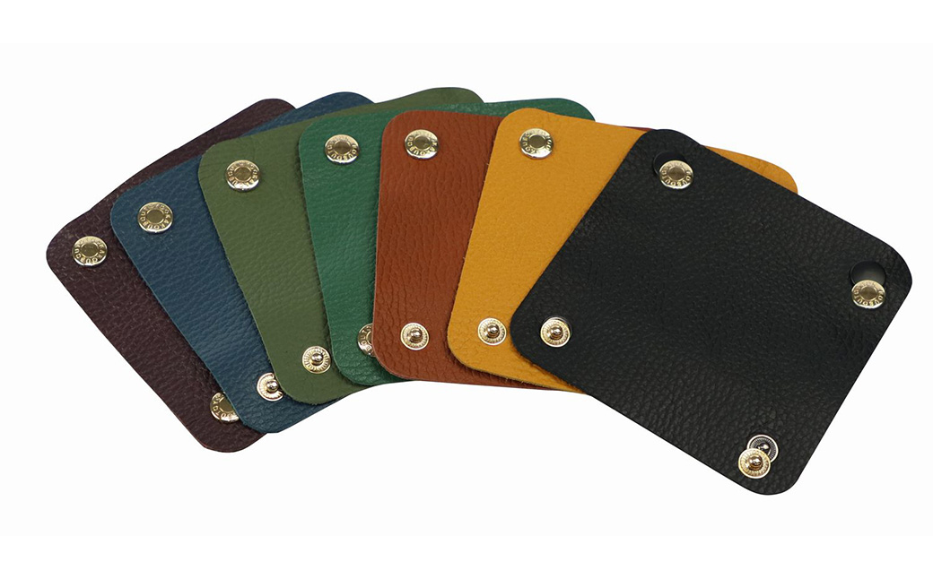 豊岡工房 牛革 ハンドルカバー（4408）ブルー / レザーハンドルカバー 2個セット バッグの持ち手 持ちやすい 柔らかい シュリンク牛革 サステナブル おしゃれ 国産 日本製 小田清株式会社