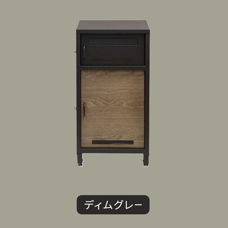 宅配ボックス付ポスト Lauro ラウロ【ディムグレー 】《 宅配ボックス 宅配ボックス付ポスト ポスト 置き型ポスト コンパクトサイズ 》【2509N16712_01】