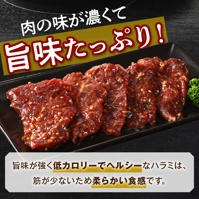 播州で愛される秘伝の焼肉タレ漬け牛肉 播州ハラミ肉 1kg(200g×5パック)【3ヶ月定期便】《 肉 食品 焼肉 やわらか ハラミ 焼肉セット バーベキュー BBQセット 定期便 》【2404A00429】