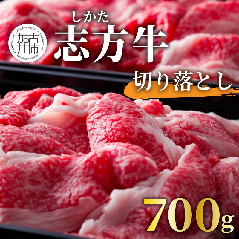 志方牛切り落とし(700g)《 国産 牛肉 牛 国産牛 切り落とし 小間切れ お手軽 お取り寄せ 志方牛 送料無料 》【2401A00304】