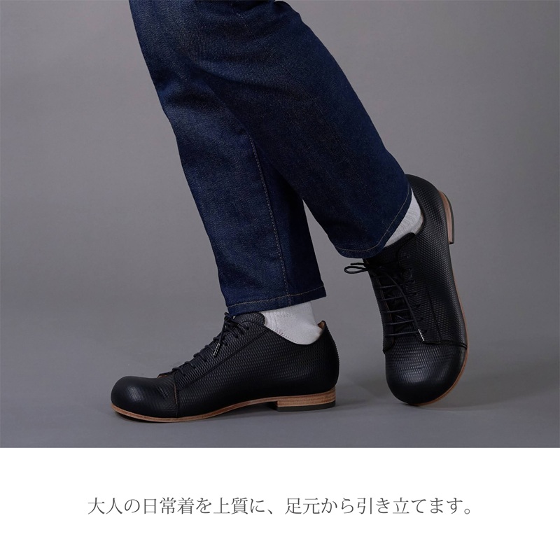 【リッチブラウン】Classic Sneakers DECO レザーソールタイプ＜ハーフソールラバー加工あり＞《 日本製 DECO 革靴 皮 ファッション レザー 靴 シューズ 》【2522N08005_02】