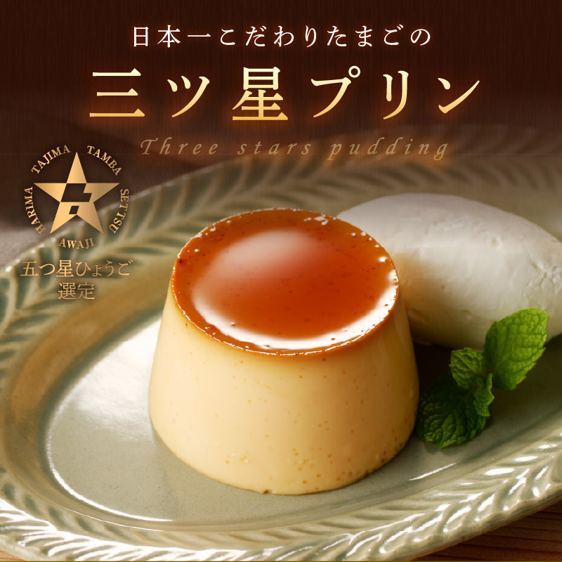 【五つ星ひょうご認定】日本一こだわりたまごの三ツ星プリン(125g×8個)《 プリン 三ツ星プリン こだわりたまご お取り寄せ スイーツ お菓子 デザート 》【2401H12608】
