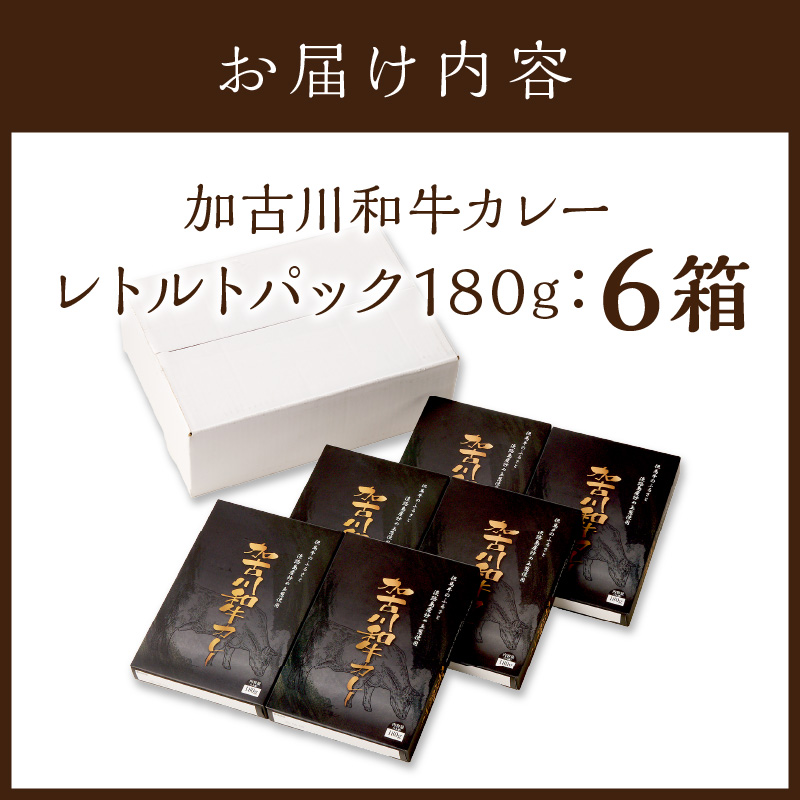 加古川和牛カレー(6食入)《 おすすめ カレー 人気 和牛カレー カレーメシ レトルト おいしい お取り寄せ ギフト 一人暮らし 簡単調理 仕送り 時短 送料無料 》【2401I00302】