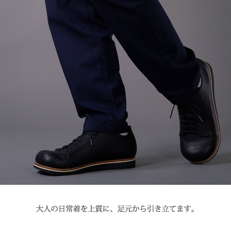 【フレッシュブラック】Classic Sneakers DECO スニーカーソールタイプ《 日本製 DECO 革靴 皮 ファッション レザー 靴 》【2425N08025_01】