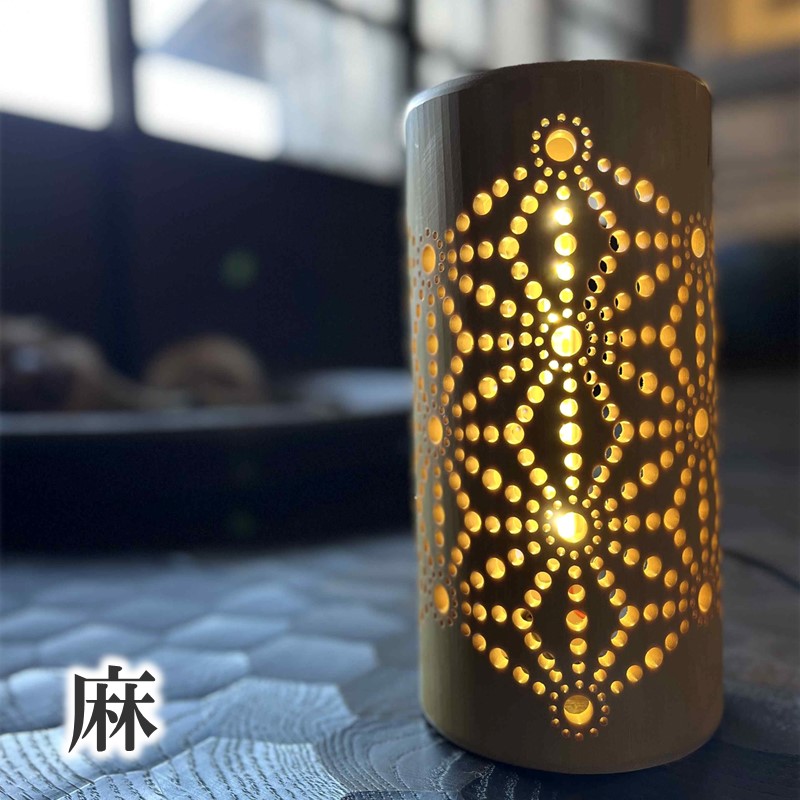 【14営業日以内に発送】竹伝喜(ちくでんき)【2種類の文様からセレクト】《 テーブルライト フロアライト 国産 竹林 ライト 照明 》【2604M17102】
