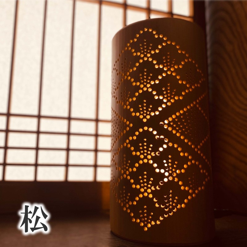 【14営業日以内に発送】竹伝喜(ちくでんき)【2種類の文様からセレクト】《 テーブルライト フロアライト 国産 竹林 ライト 照明 》【2604M17102】