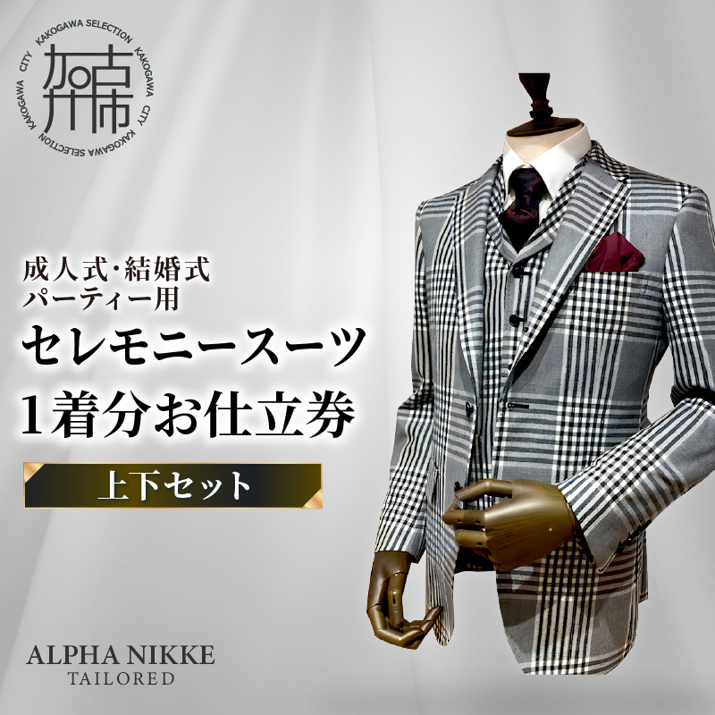 セレモニースーツ＜ツーパンツスーツ＞《 スーツ オーダースーツ セレモニースーツ パーティー 結婚式 プレゼント 》【051039Q000】
