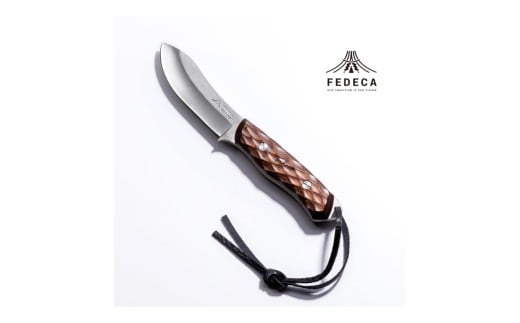 【FEDECA】 ブッシュクラフトナイフ 名栗ブラウン 001075