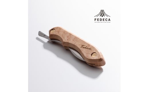 【FEDECA】 折畳式料理ナイフ バーズアイメープル 001214