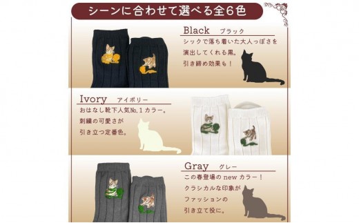 おはなし靴下 ギフトボックス 毛糸とネコ レディース ピンク