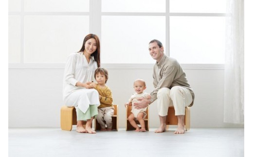 HOPPL（ホップル）　コロコロチェア チェアパッド付き （コロコロチェア：アイボリー チェアパッド：ミルクティー）